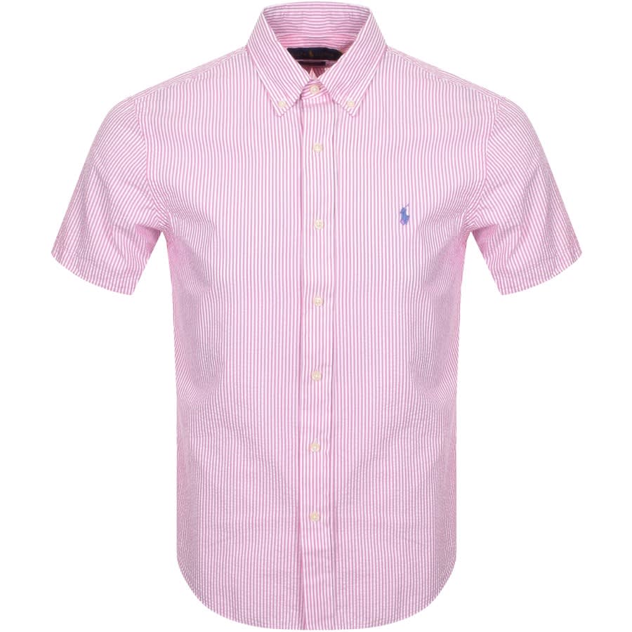 Alternative Image for ProductRalph Lauren Stripe Short Sleeved Shirt Pink1